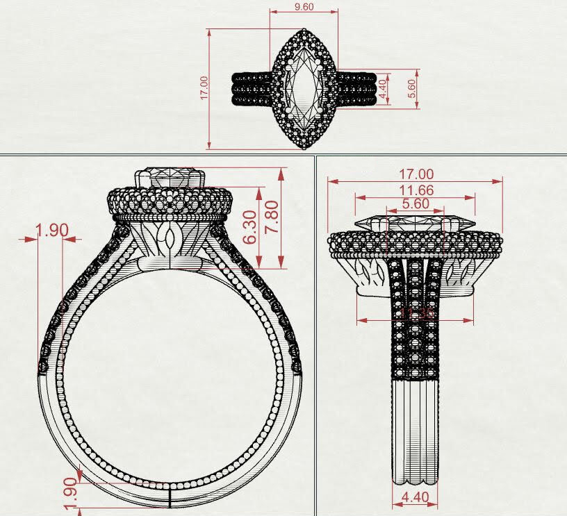 anatomy of a custom designed engagement ring
